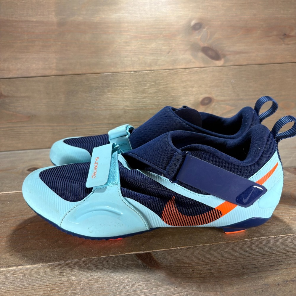 Nike SuperRep Cycle Mens size 9 shoes Blue Peloton Indoor Cycling cycling shoes